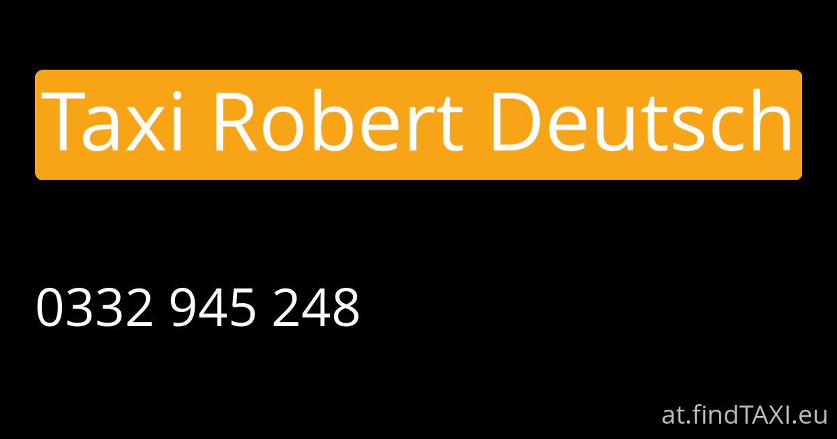 Taxi Robert Deutsch (Jennersdorf)