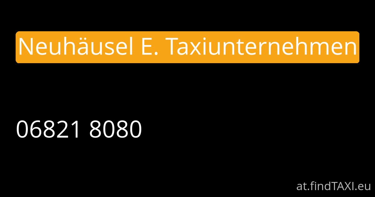 Neuhäusel E. Taxiunternehmen (Neunkirchen)